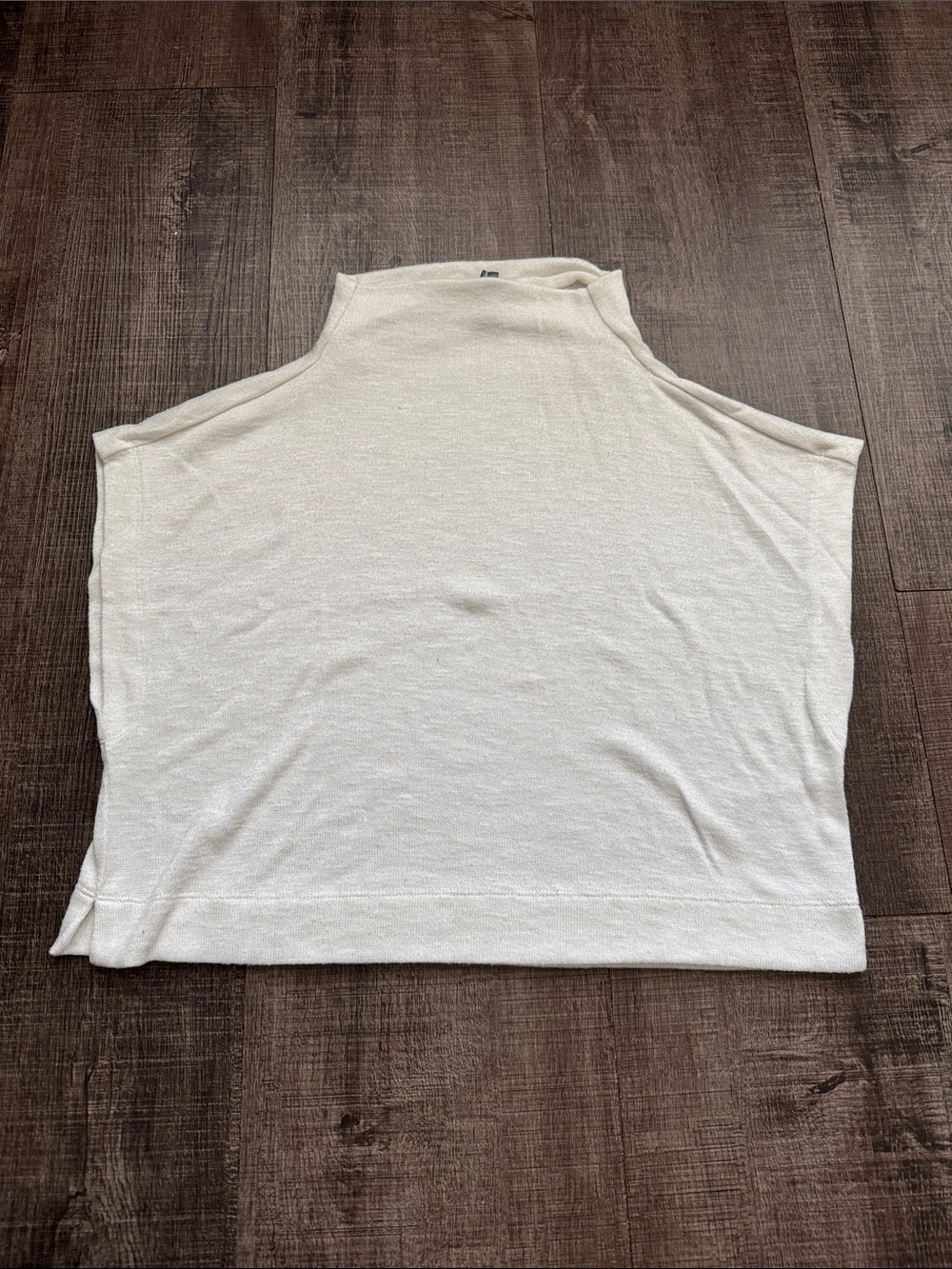 Anthropologie Cream Sleeveless Knit Top